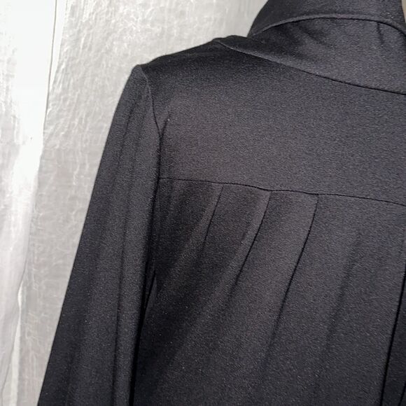 britt ryan 4 Luxury Black Knit Cowl Neck Long Sleeve Dress with Pockets - Picture 10 of 15